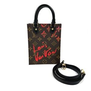 LOUIS VUITTON Black Monogram Leather Love Shoulder Bag